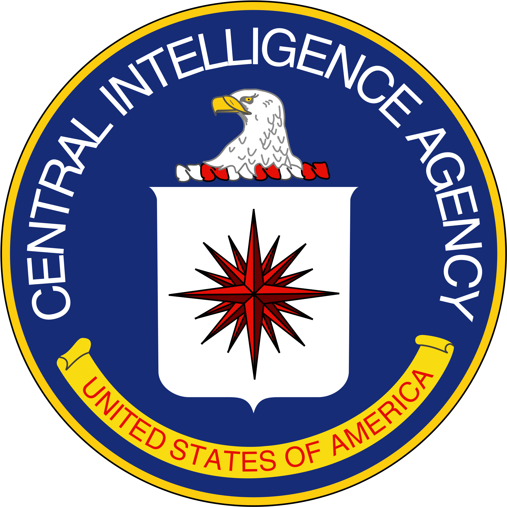 1280px-seal Of The Central Intelligence Agency - Cia Gov Clipart (1000x1000), Png Download