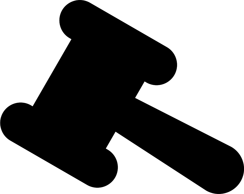 Hammer Png Black Clipart (981x780), Png Download