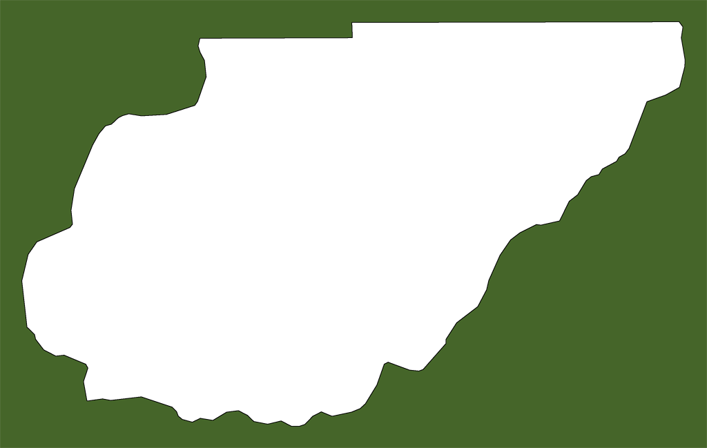 A Plain Frame Map Of Union Clipart (1024x649), Png Download