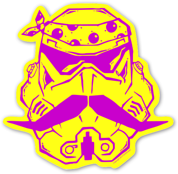 Trooper Tear Purple - Illustration Clipart (600x590), Png Download