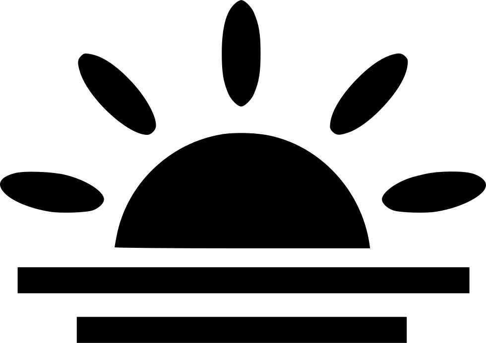 Sea Nature Panorama Sun View Settings Comments Clipart (980x692), Png Download