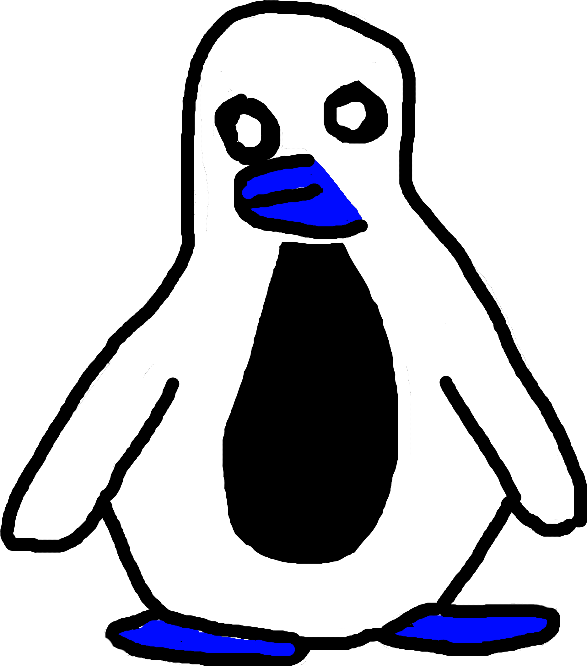 Tyx - Adã©lie Penguin Clipart (2000x2357), Png Download