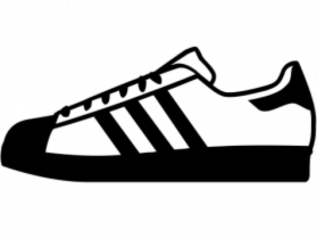 Trainers Clipart Black And White - Png Download (640x480), Png Download