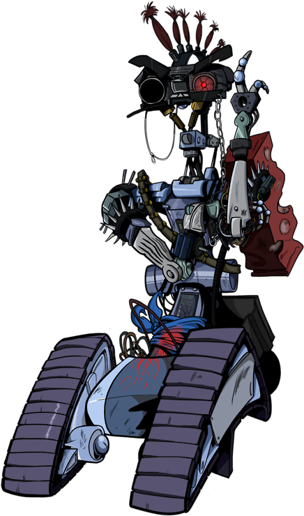 459 X 750 3 - Short Circuit Johnny 5 Punk Clipart (459x750), Png Download