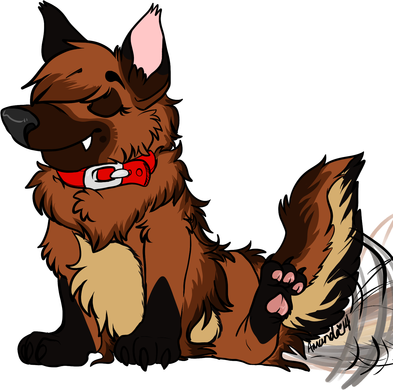 P // Wag Wag Happy Doge - Tervuren Clipart (1639x1643), Png Download