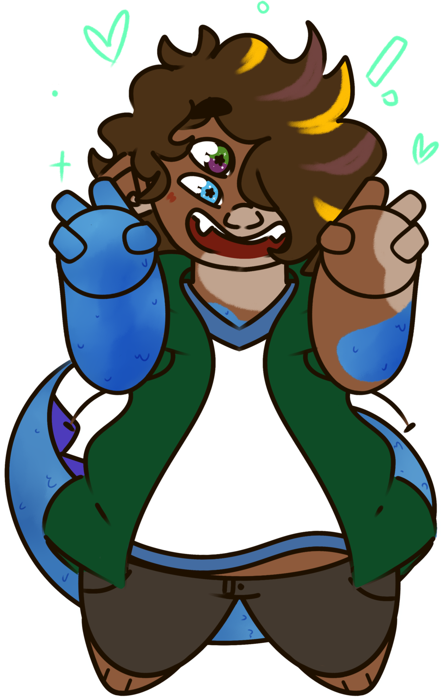 Supernatural Cast's Eyes - Cartoon Clipart (1280x1588), Png Download