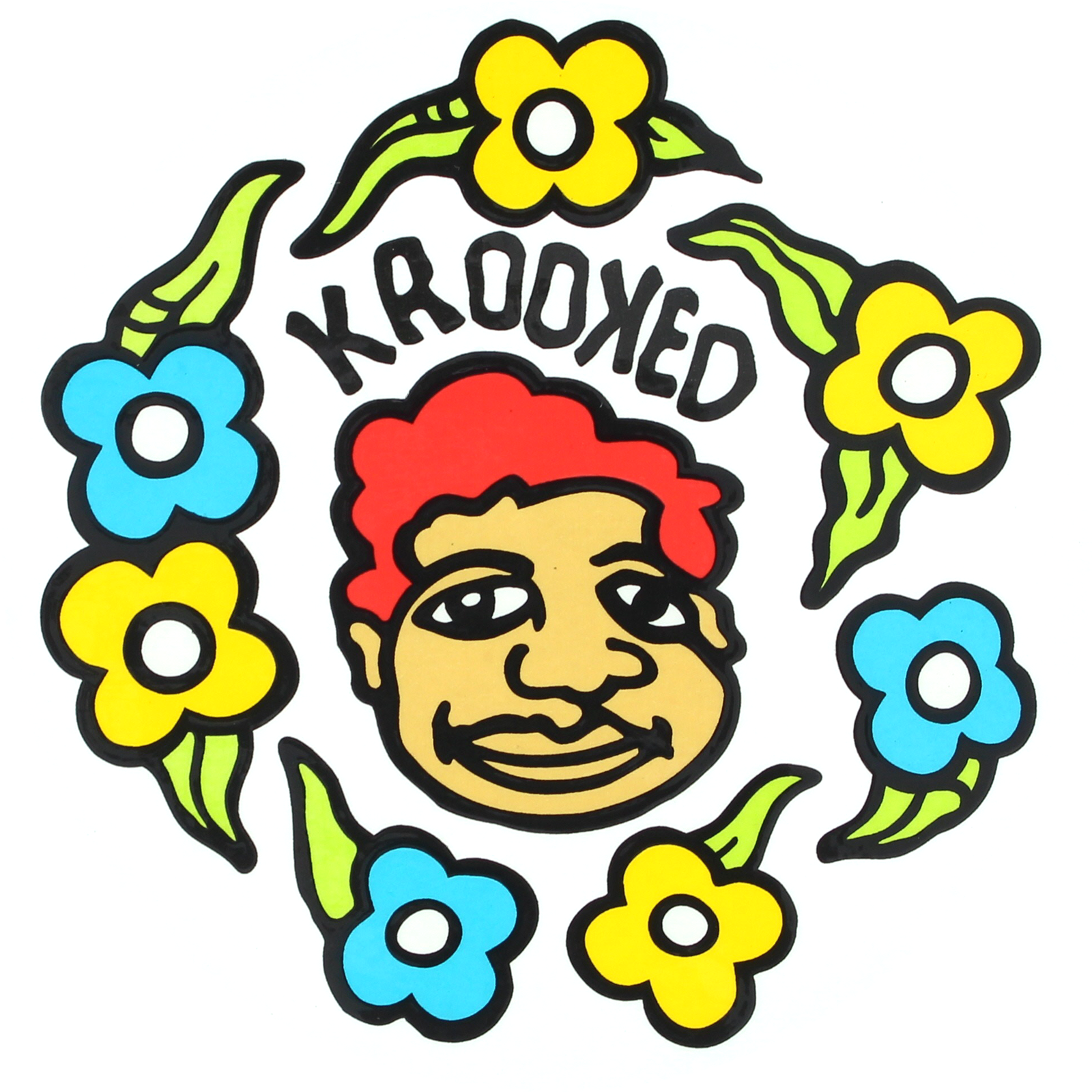 Krooked Sweatpants Medium Decal - Krooked Skateboards Clipart (1600x1600), Png Download