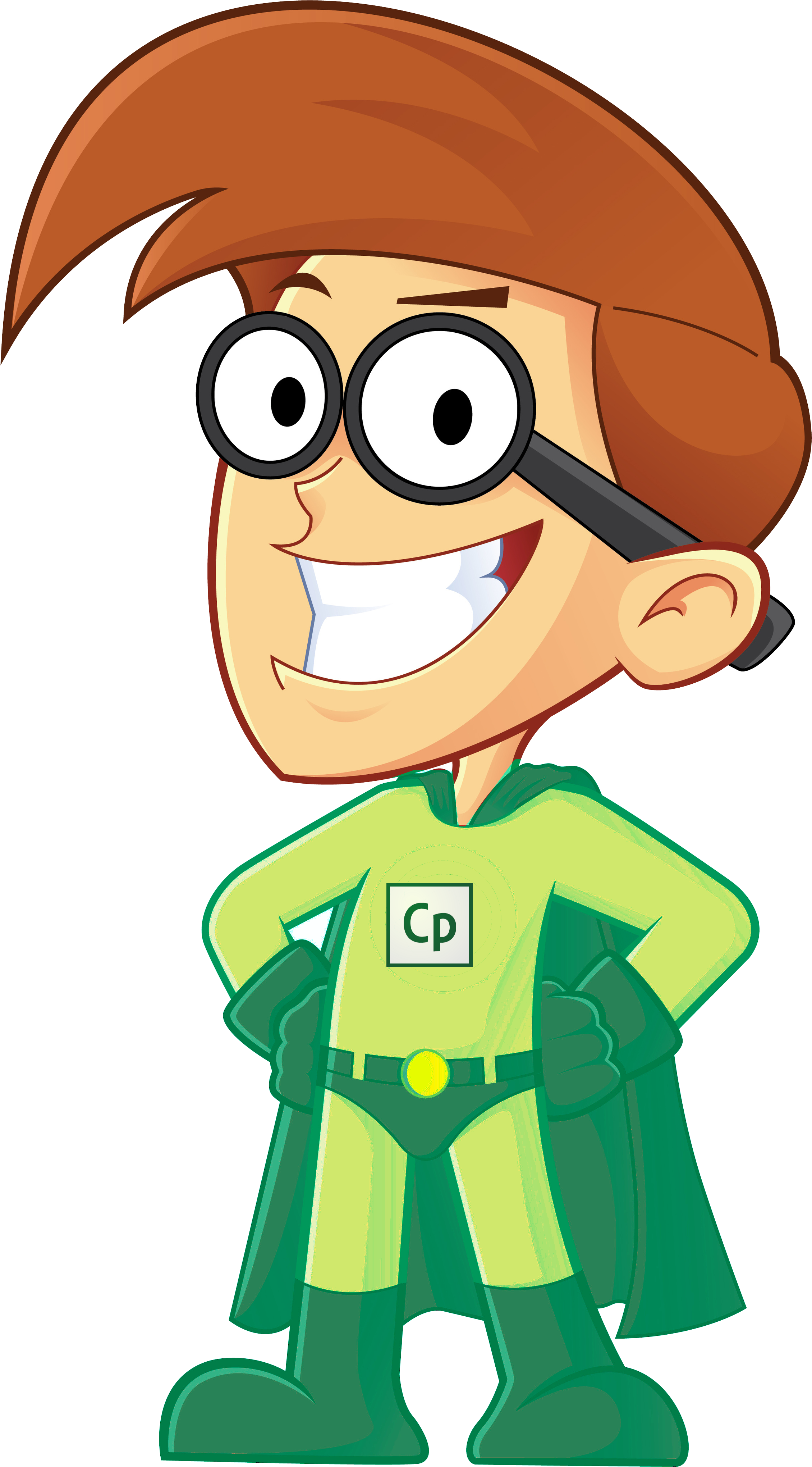 Captivatekidleft - Cartoon Character Wearing Backpack Clipart (2259x4079), Png Download