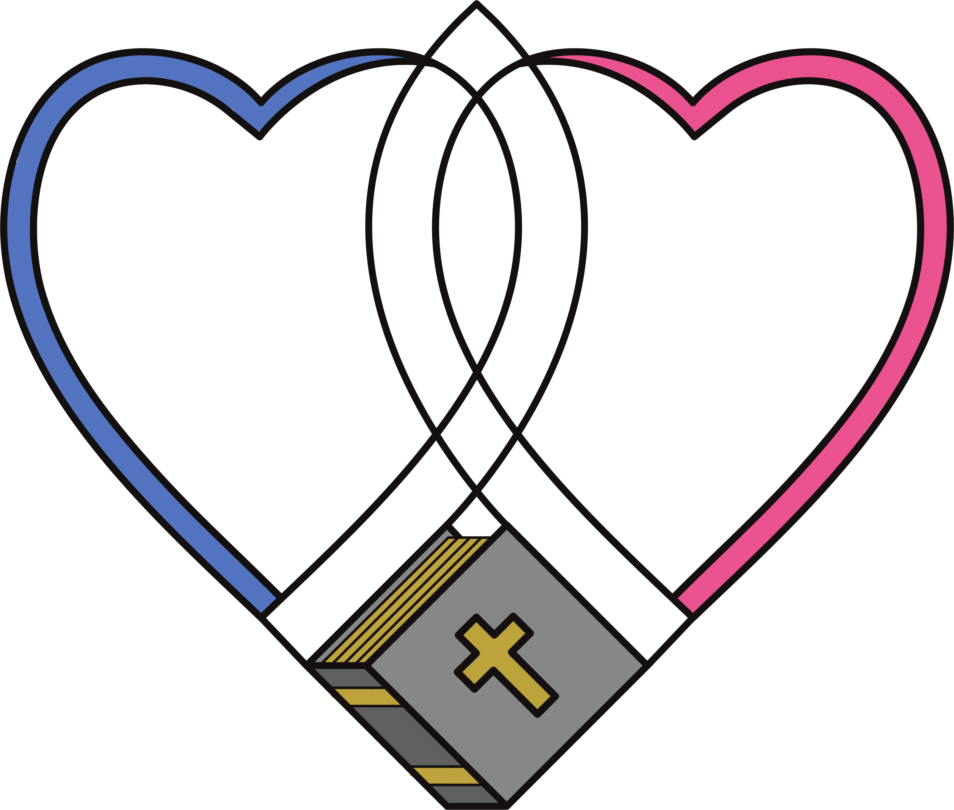 Heart Clipart (3056x2594), Png Download