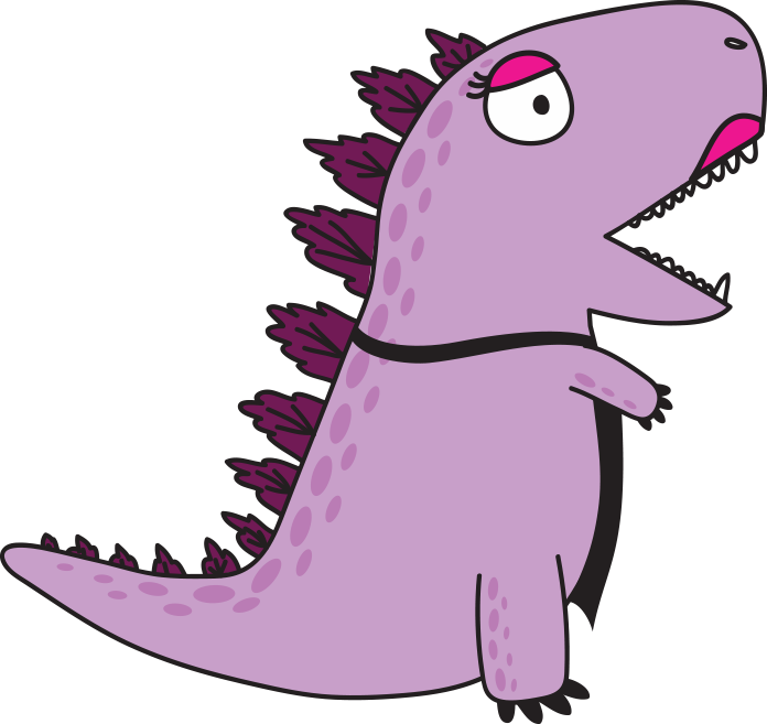 03 Dec Godzilla-right - Cartoon Clipart (696x657), Png Download