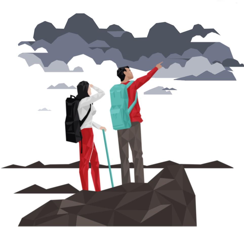 The Hiker's 12 Commandments - Illustration Clipart (1000x1000), Png Download