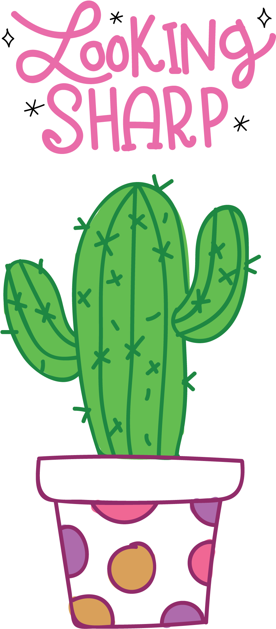 Previous Slide - Cactus Clipart (1051x2251), Png Download