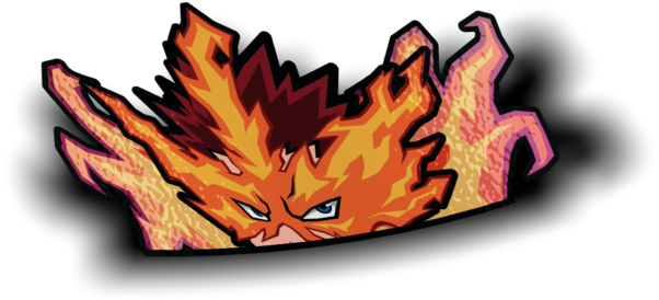 Holographic Mini Endeavor Peeker Sticker - Flame Clipart (1280x1280), Png Download