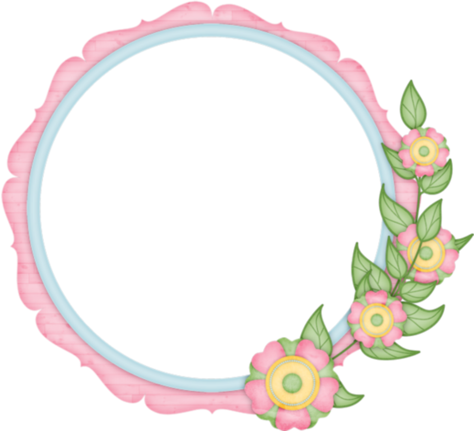 #mq #flowers #flower #circle #circles - Picture Frame Clipart (1024x1024), Png Download