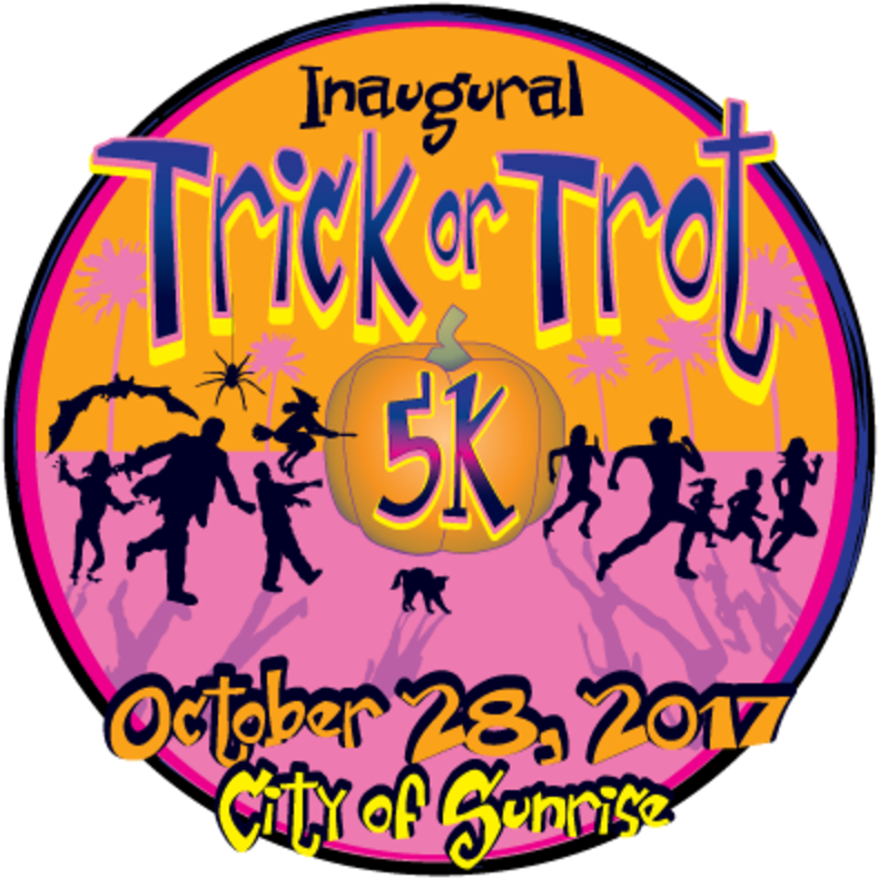 City Of Sunrise Trick Or Trot 5k & Kids' Dash Clipart (800x800), Png Download