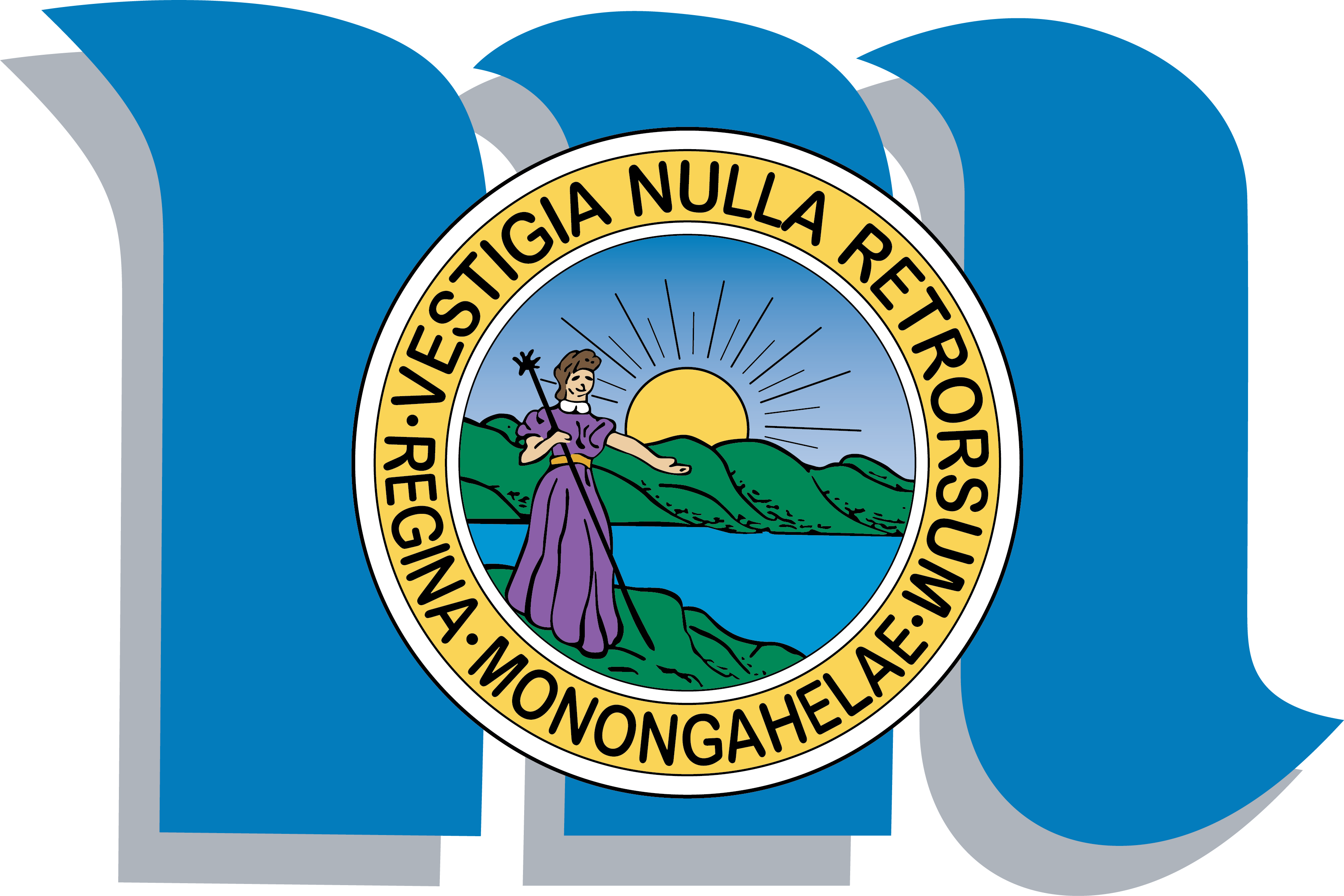 Morgantown Crest - West Virginia Clipart (3459x2307), Png Download