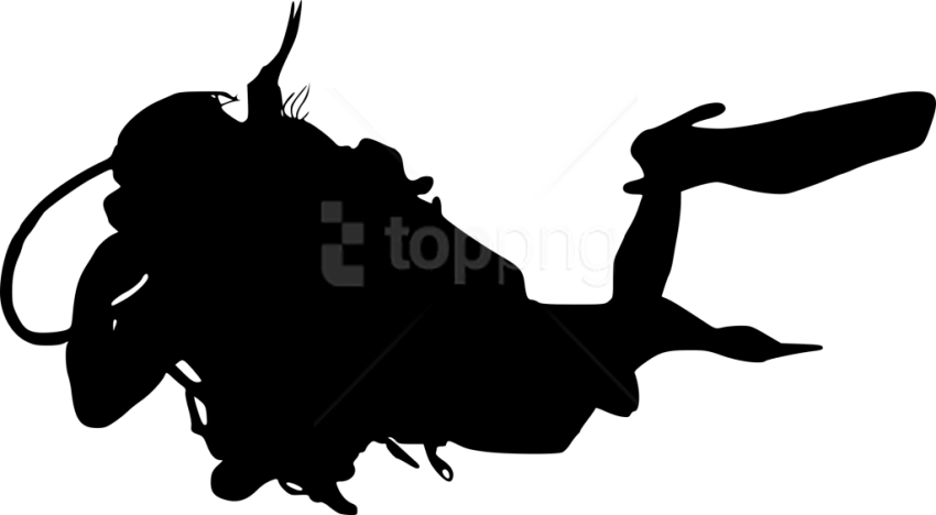 Free Png Scuba Diver Silhouette Png Images Transparent - Png Transparent Diver Png Clipart (850x468), Png Download