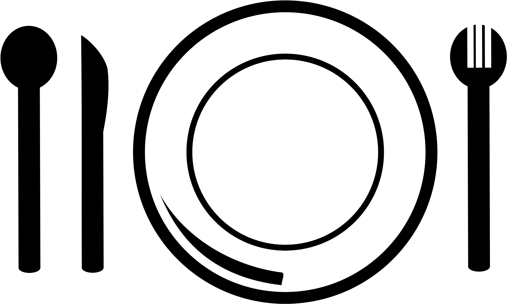 Clipart Of Oo, Knives And Ambiguous - Circle - Png Download (2400x1442), Png Download