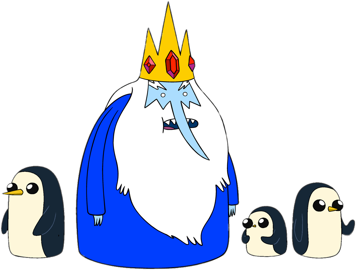 Adventure Time The Ice King And Penguins - Princess Bubblegum Ice King Clipart (1377x1029), Png Download