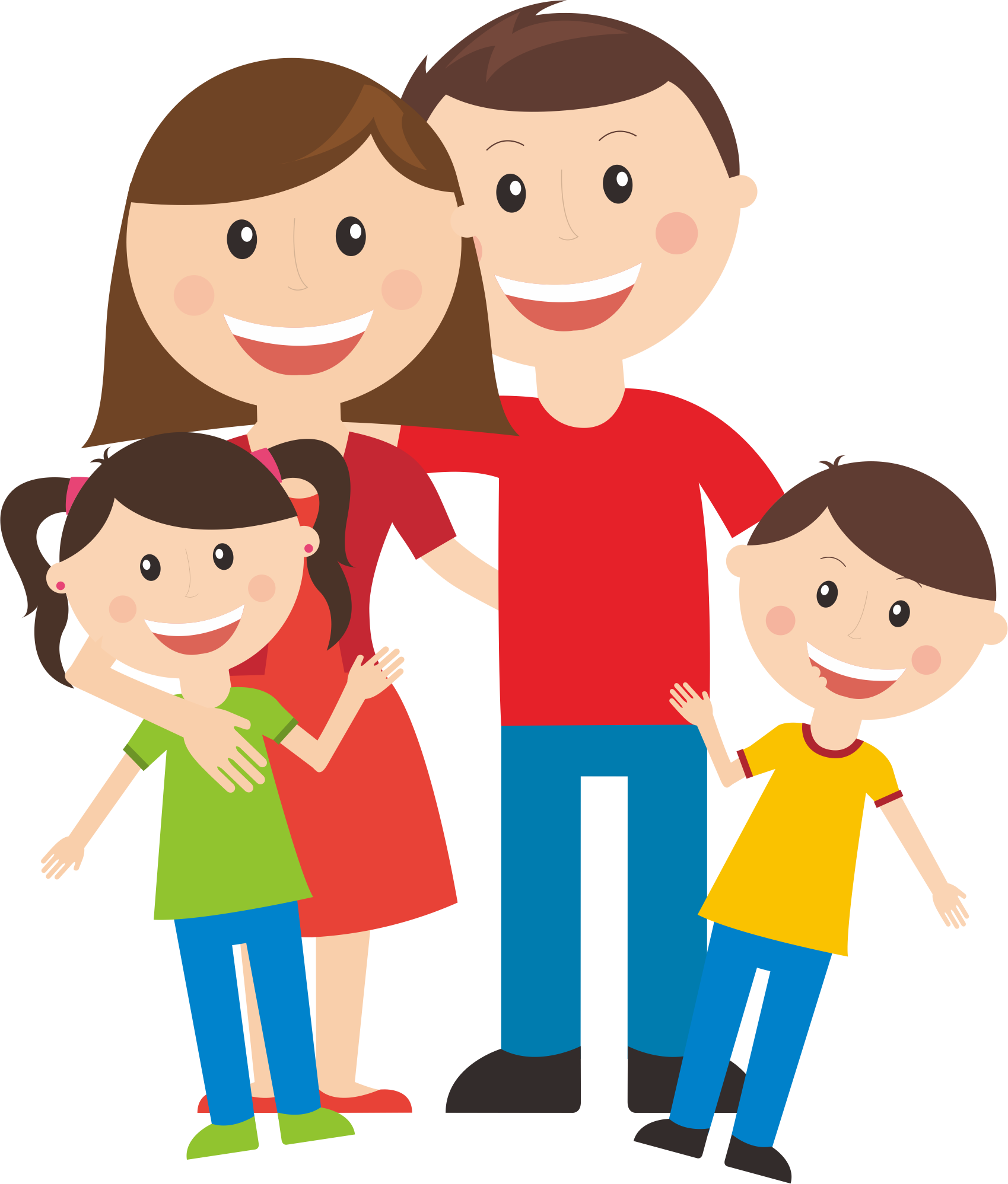 Download Community Clipart Existence Family Of Four Cartoon Png