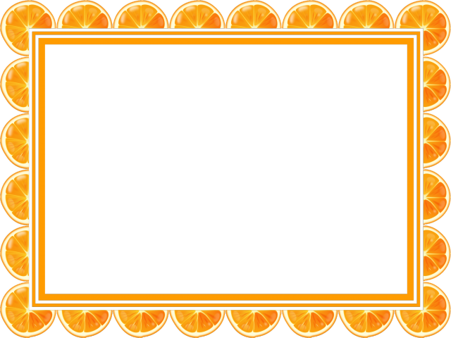 Orange Clipart Picture Frame - Frame Rectangle Clipart Png Transparent Png (640x480), Png Download