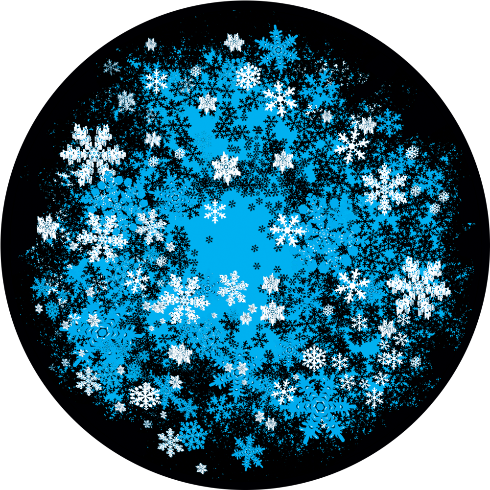Apollo Design C2-1115 Snowfall Flurry Glass Pattern - Circle Clipart (1200x1200), Png Download