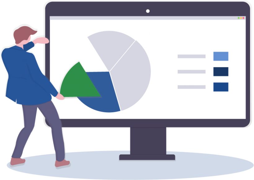 A Man Demonstrating The Capabilities Of The Vidcruiter - Computer Monitor Clipart (1024x726), Png Download