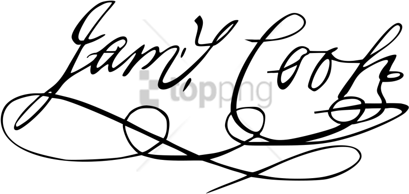 Free Png Download James Cook Signature Png Images Background - Captain James Cook Signature Clipart (850x408), Png Download