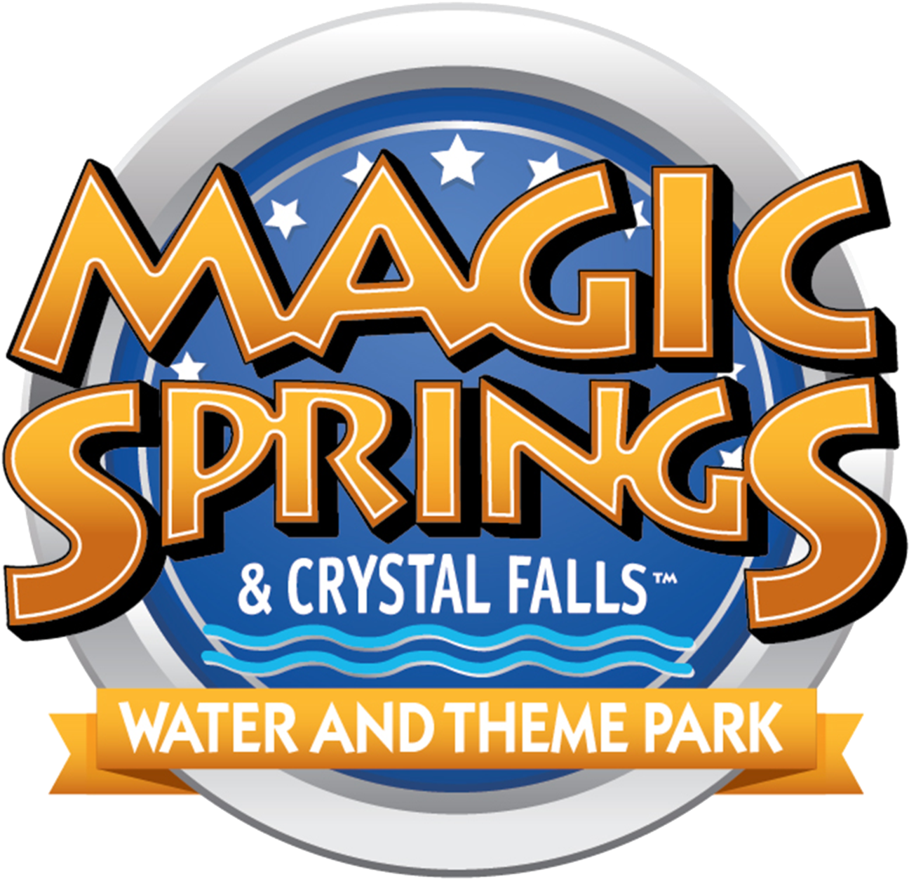 Logo Magic - Magic Springs And Crystal Falls Clipart (1381x1381), Png Download