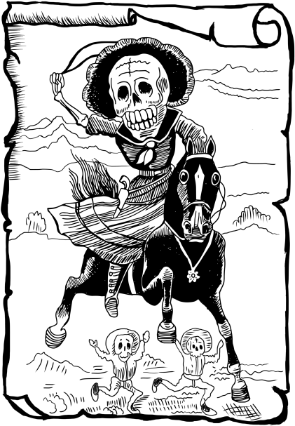 Description - Jose Guadalupe Posada Clipart (600x800), Png Download
