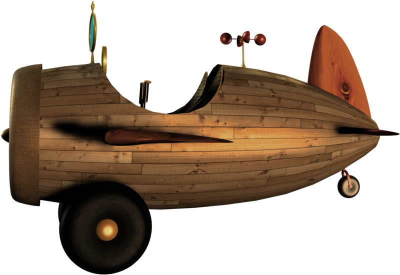Steampunk Airplane Clipart (900x626), Png Download