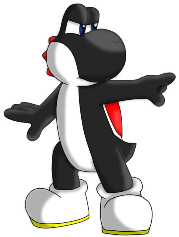 0 Replies 0 Retweets 0 Likes - Black Yoshi Clipart (732x930), Png Download