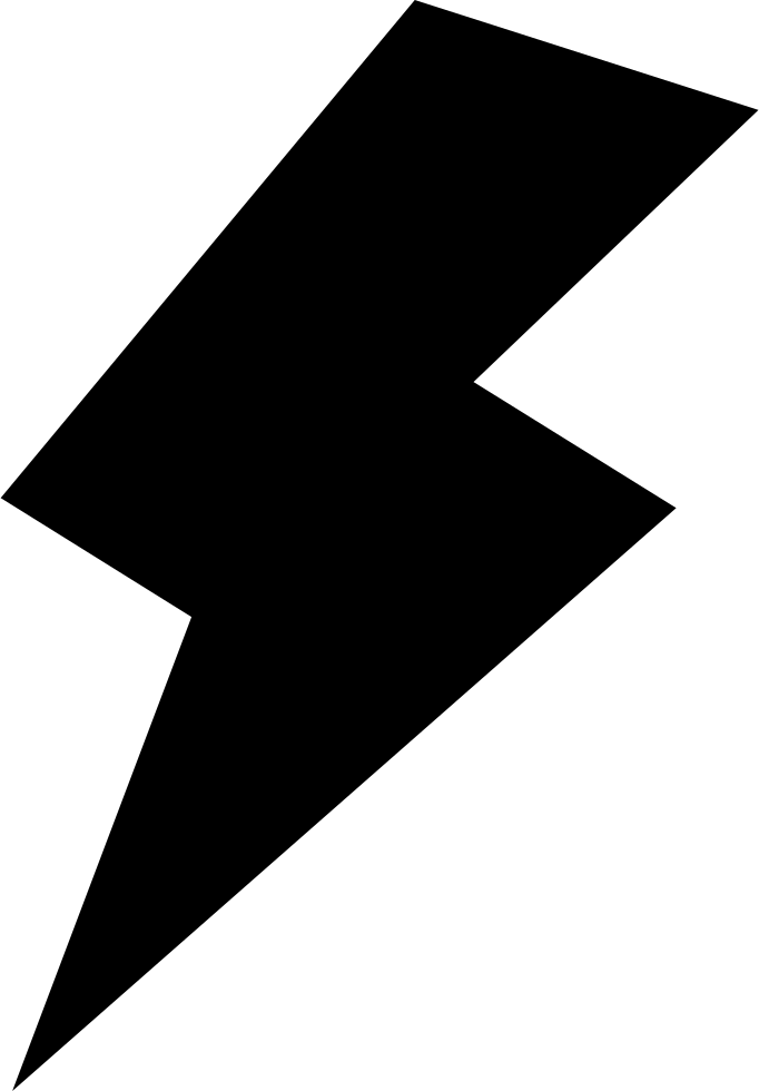 Clip Art Black And White Download Flash Svg Png Icon - Energy & Power Icon Png Transparent Png (682x980), Png Download