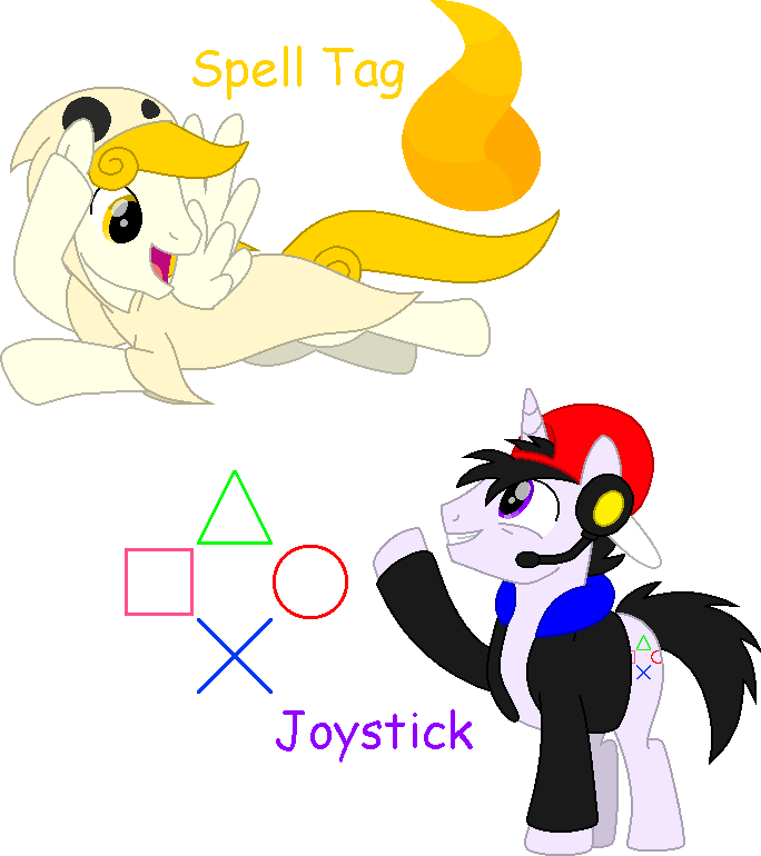 “i've Decided To Draw Gamer And Ghost As Ponies, And - Cartoon Clipart (684x770), Png Download