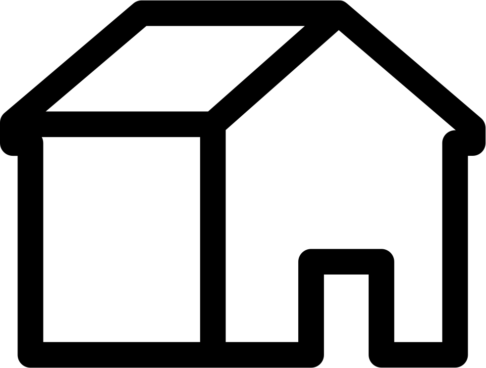 House Silhouette Png Clipart (981x744), Png Download