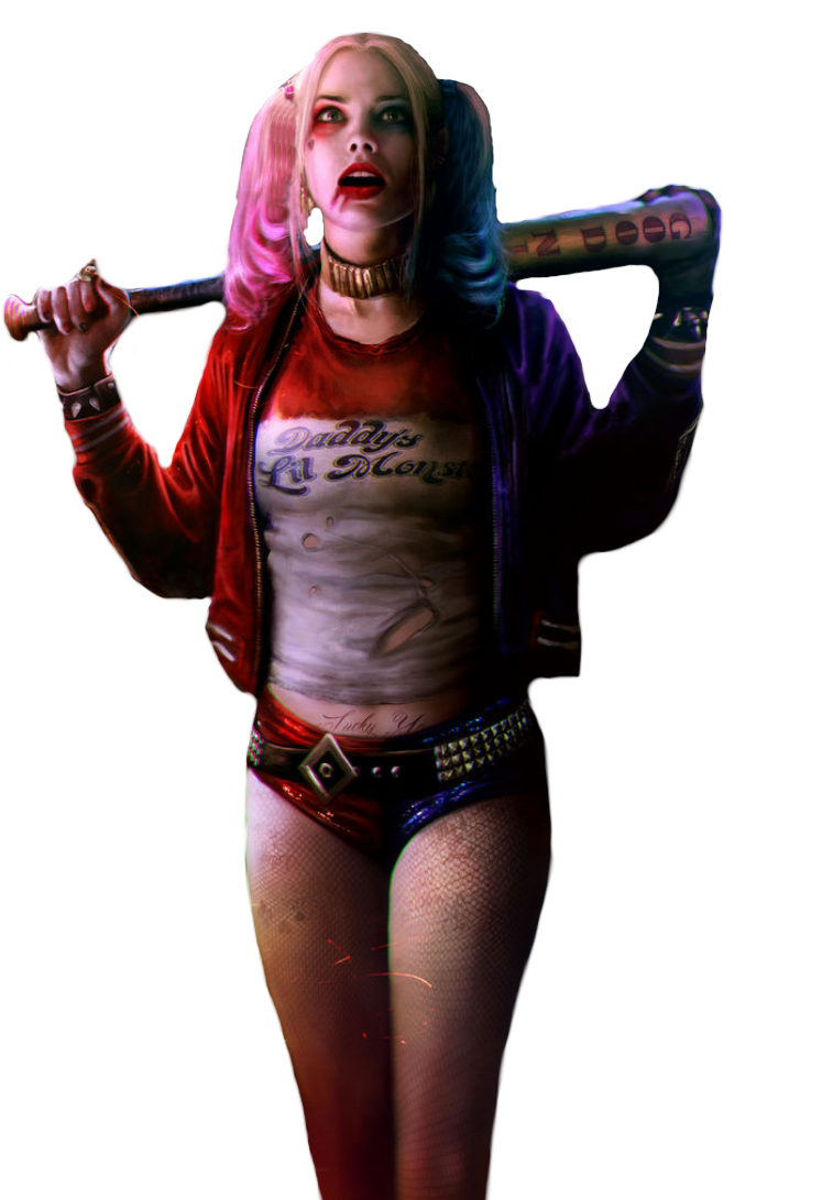 Harley Quinn - Harley Quinn Transparent Suicide Squad Clipart (849x1090), Png Download