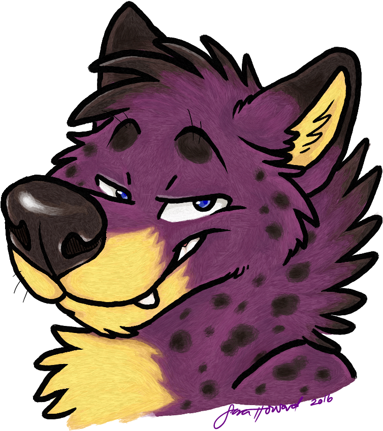 Indigo Headshot - Cartoon Clipart (800x912), Png Download