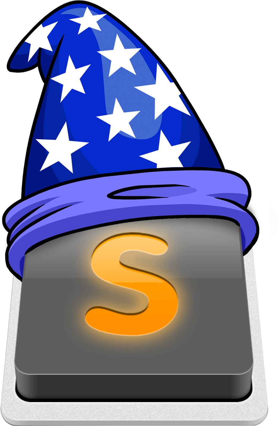 Sublime Text 3 Wizardry - Wizard Hat Png Clipart (984x1500), Png Download