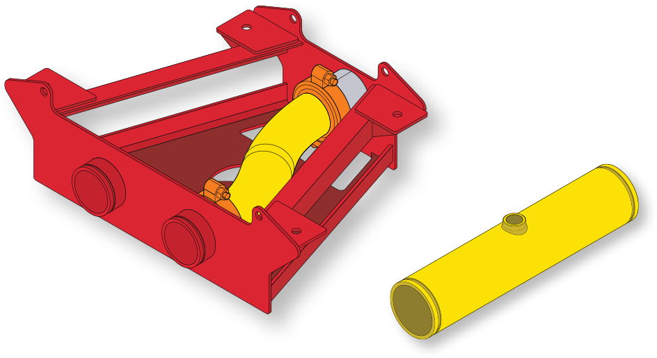 Changeover Spool - Metal Clipart (1000x622), Png Download