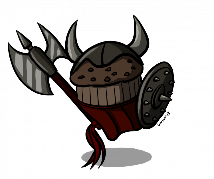 Muffin Evil Clipart (750x626), Png Download