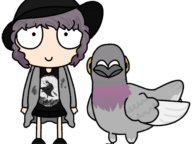 Pigeon Clipart Holly - Cartoon - Png Download (640x480), Png Download