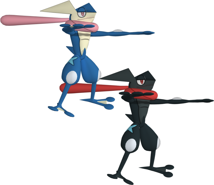Pokémon X / Y - Greninja Model Sheet Clipart (750x650), Png Download