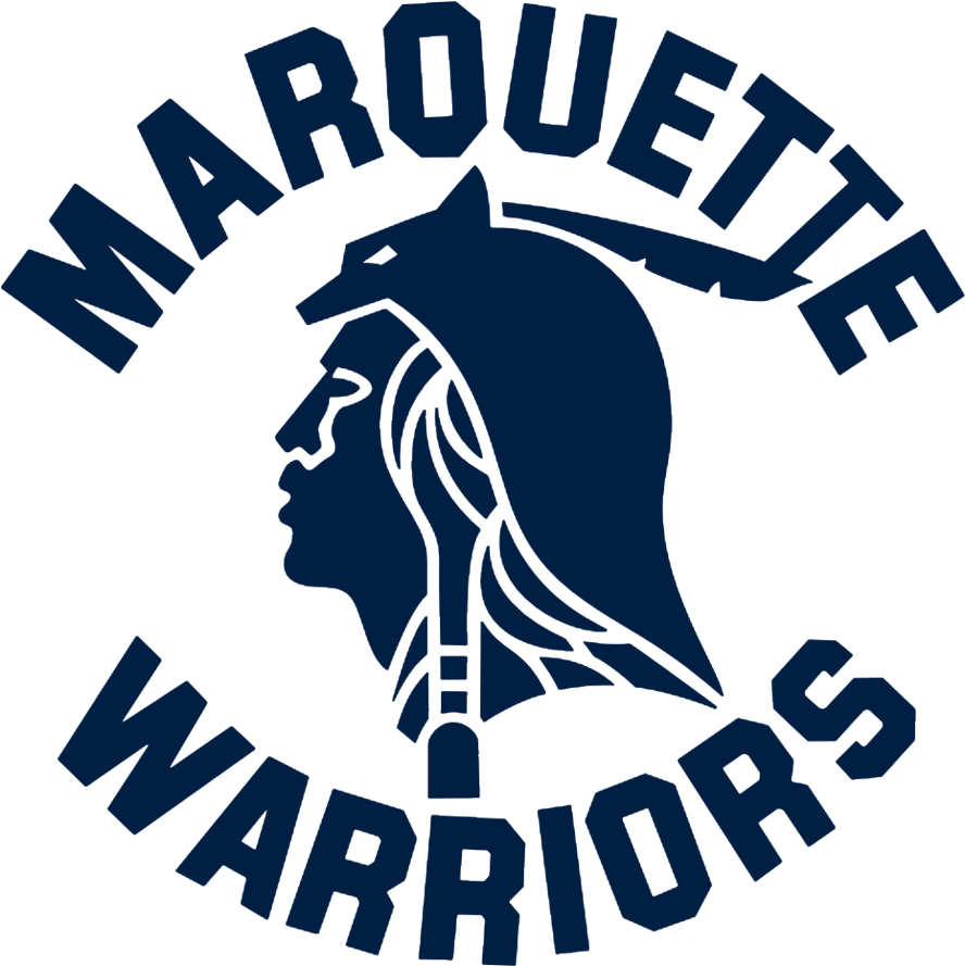 Warrior Mascot Transparent & Png Clipart Free Download - Marquette Warriors (1000x1000), Png Download