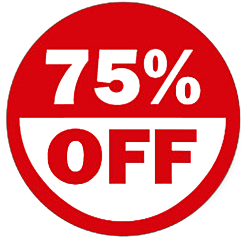 75% Off Clipart Winter - 50% Off Sticker - Png Download (632x632), Png Download