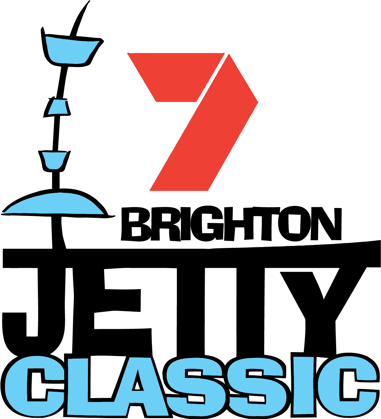 Channel 7 Brighton Jetty Classic - Brighton Jetty Classic Clipart (1419x1702), Png Download
