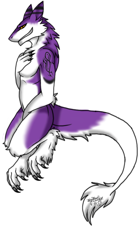 Seductive Sergal - Illustration Clipart (492x739), Png Download