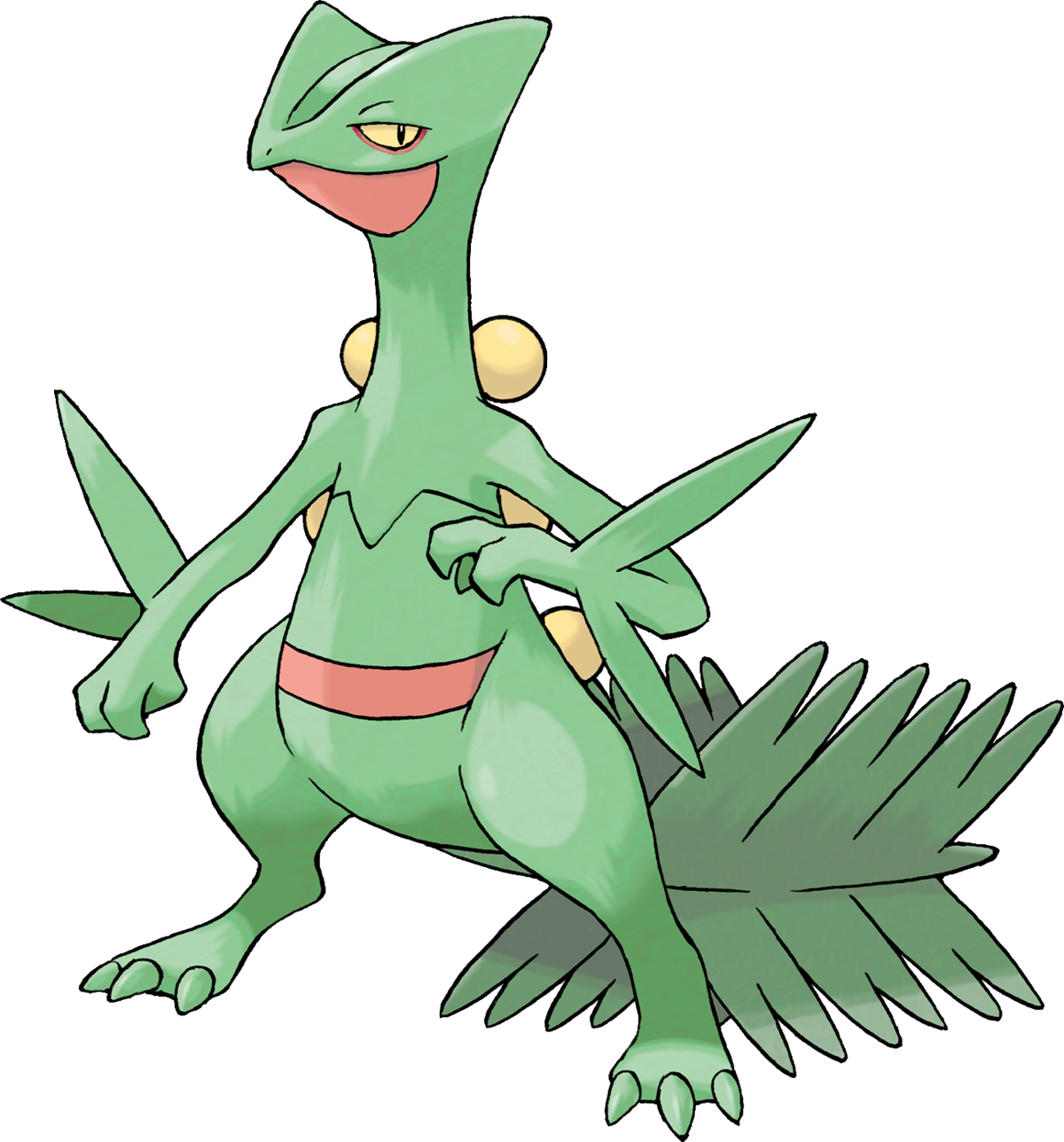 Sceptile - Pokemon Sceptile Png Clipart (1200x1288), Png Download
