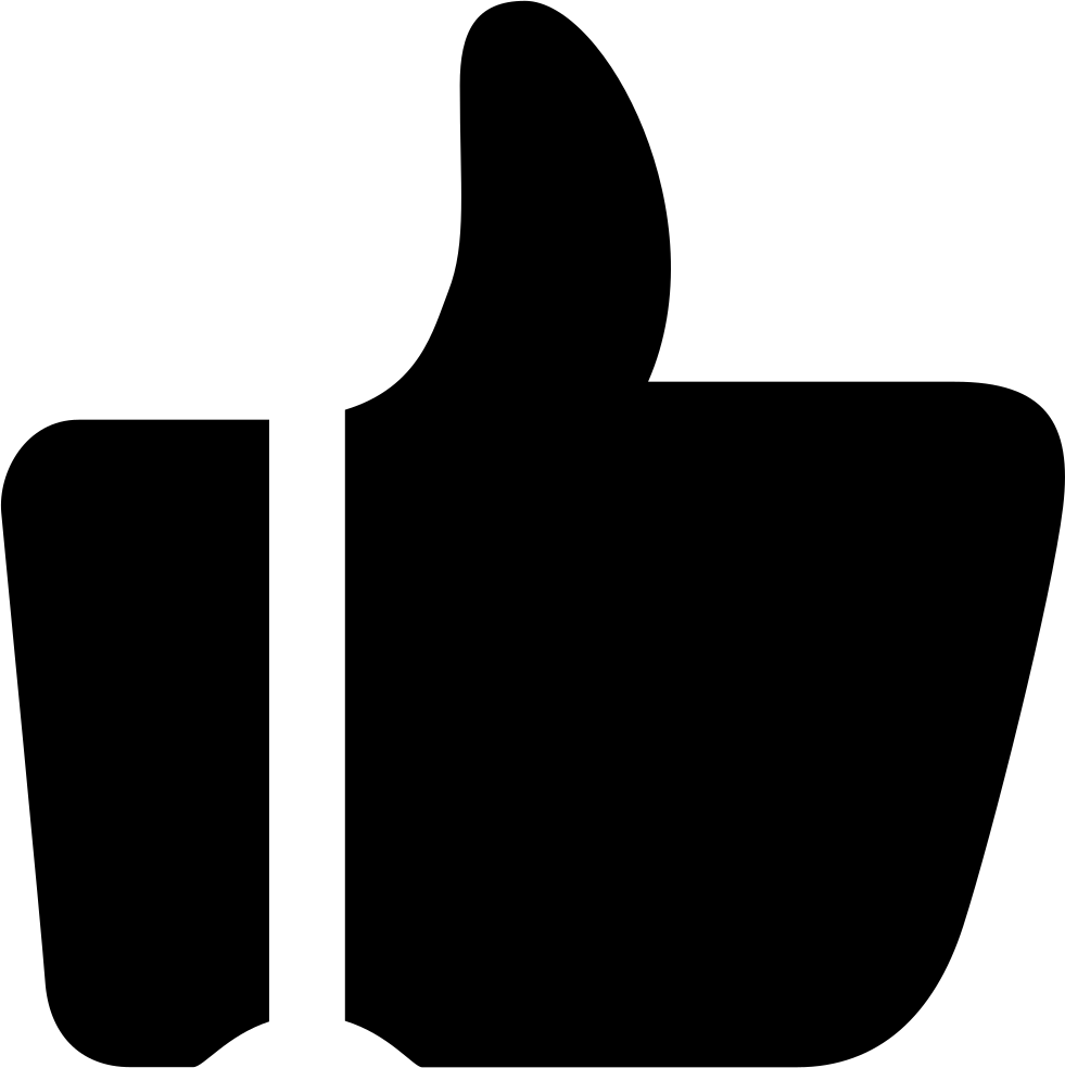 Png File Svg - Thumb Up Icon Png Clipart (981x984), Png Download