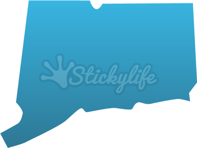Connecticut Decals Clipart (940x587), Png Download