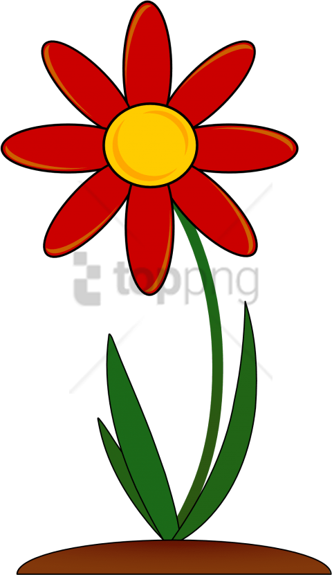 Free Png Download Red Flower Png Images Background - Flower Clip Art Transparent Png (480x831), Png Download